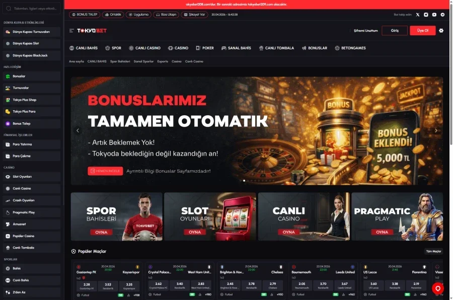 Tokyobet ekran görüntüsü